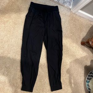Black cargo sweatpants
